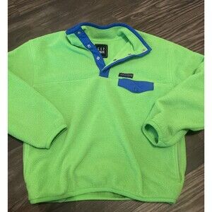 GAP Original Arctic Fleece Reissue Kids Boys Pullover Jacket Lime Green Size XL